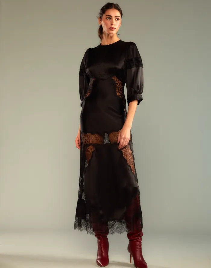 Women Cynthia Rowley Dresses Lure Lace Dress Black Women Cynthia Rowley Dresses Lure Lace Dress Black