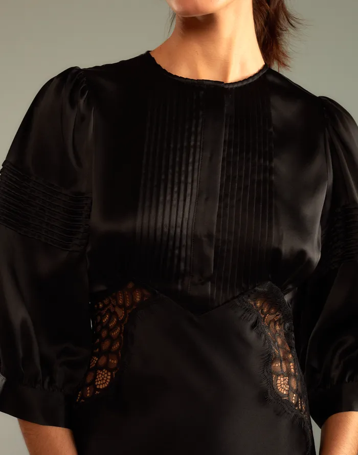 Women Cynthia Rowley Dresses Lure Lace Dress Black Women Cynthia Rowley Dresses Lure Lace Dress Black
