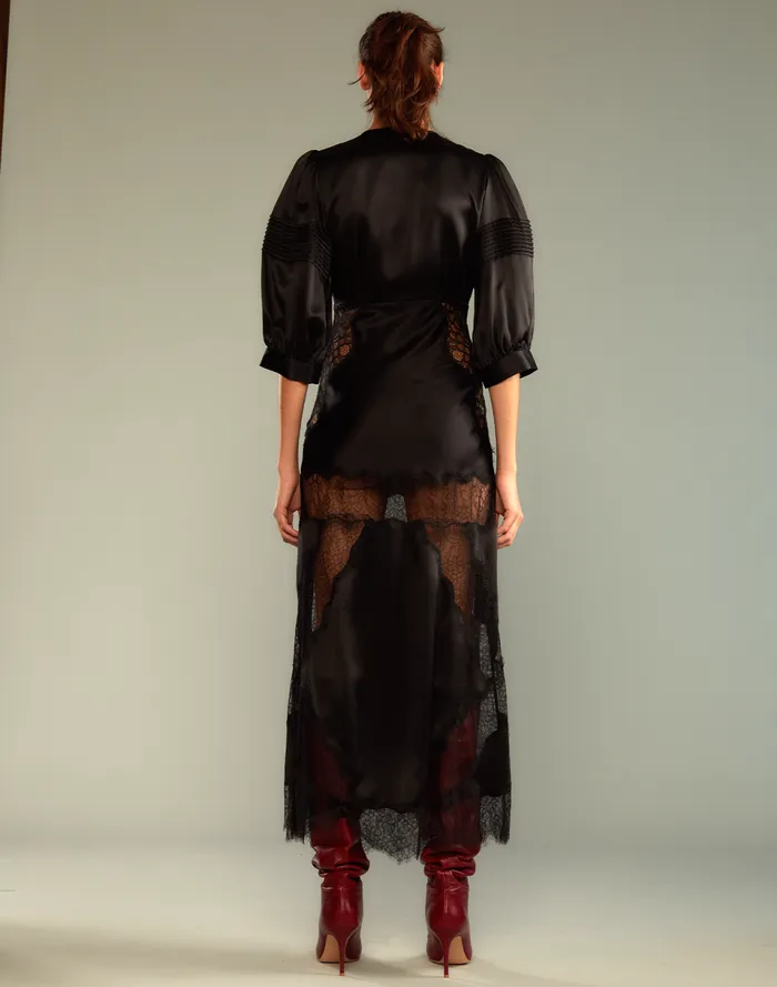 Women Cynthia Rowley Dresses Lure Lace Dress Black Women Cynthia Rowley Dresses Lure Lace Dress Black