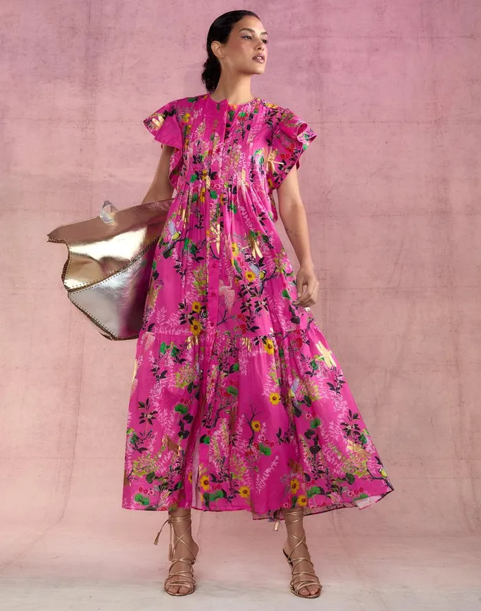 Women Cynthia Rowley Dresses Malta Kaftan Pnkfl Women Cynthia Rowley Dresses Malta Kaftan Pnkfl