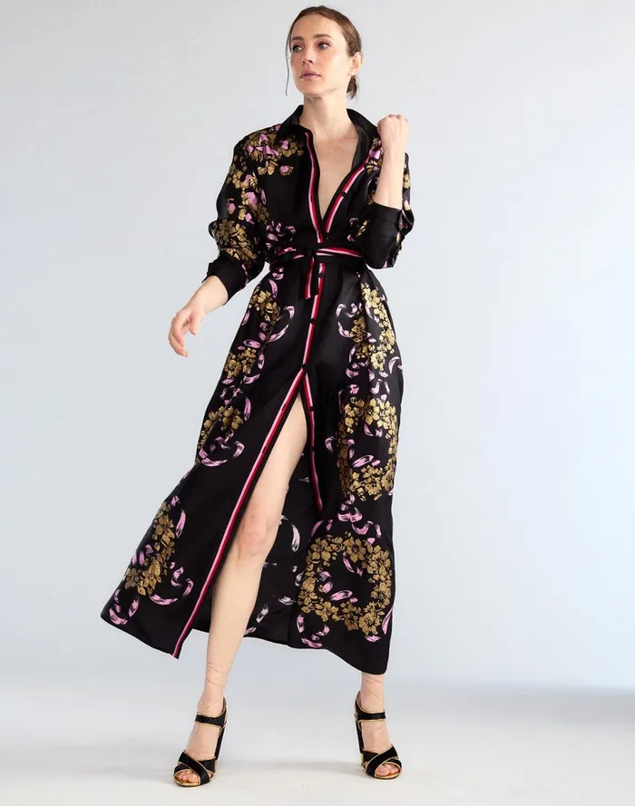 Women Cynthia Rowley Dresses Marseille Shirt Dress Blkgd Women Cynthia Rowley Dresses Marseille Shirt Dress Blkgd