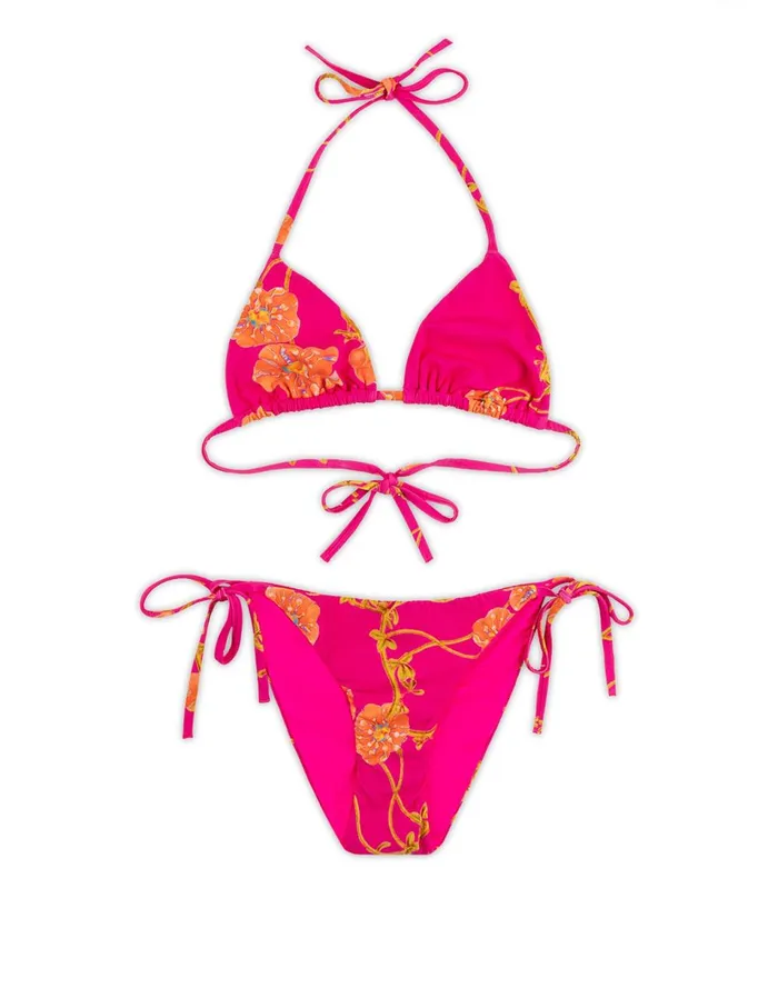 Women Cynthia Rowley Swim Bella Bikini Top Pnkfl