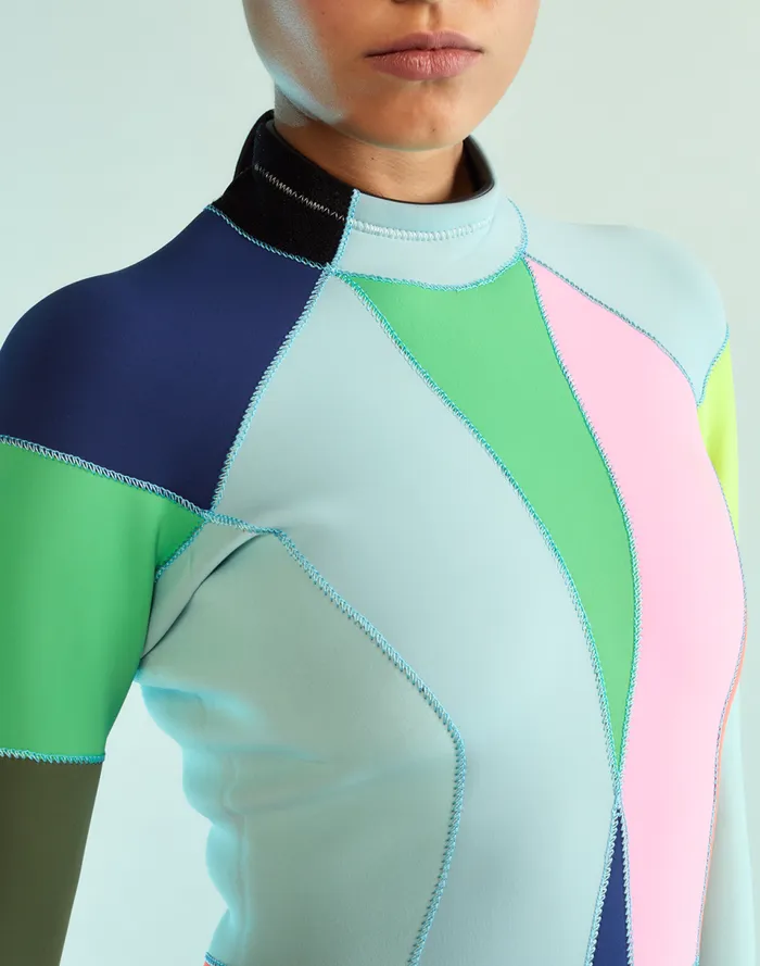 Women Cynthia Rowley Swim Colorblock Wetsuit Multi