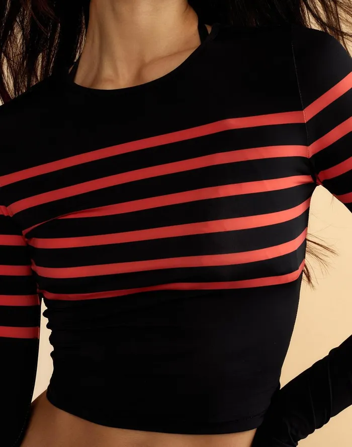 Women Cynthia Rowley Swim Taylor Rashguard Blkrd Women Cynthia Rowley Swim Taylor Rashguard Blkrd