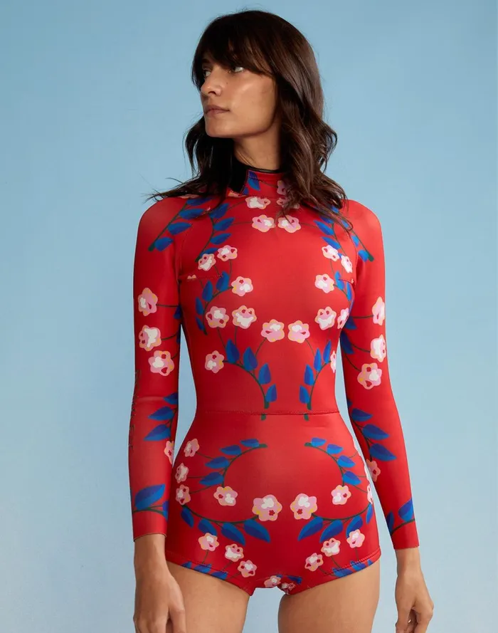 Women Cynthia Rowley Swim Vine Floral Wetsuit Rdvflo Women Cynthia Rowley Swim Vine Floral Wetsuit Rdvflo