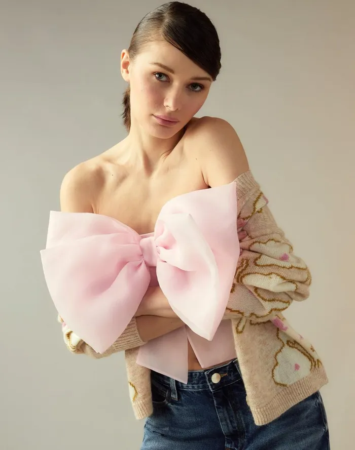 Women Cynthia Rowley Tops Cupid039s Bow Bandeau Pink