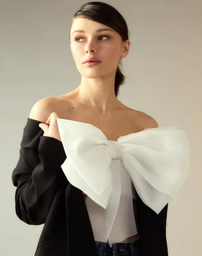 Women Cynthia Rowley Tops Cupid039s Bow Bandeau White Women Cynthia Rowley Tops Cupid039s Bow Bandeau White