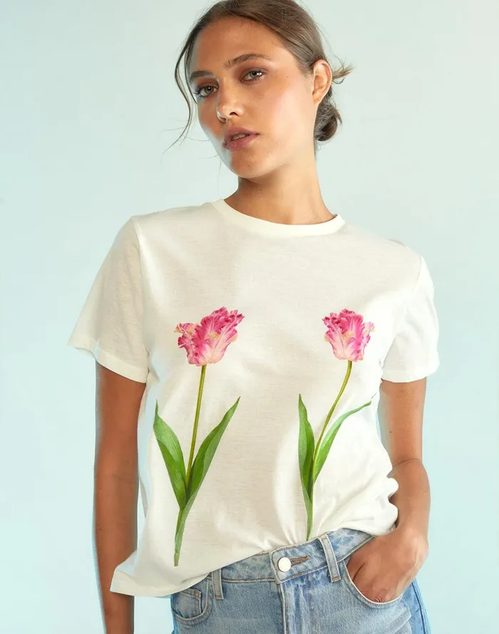 Women Cynthia Rowley Tops Everyday Tees Wtpnk