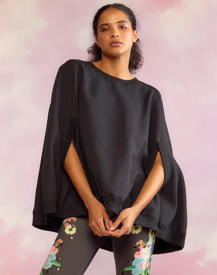 Women Cynthia Rowley Tops The Capelet Black