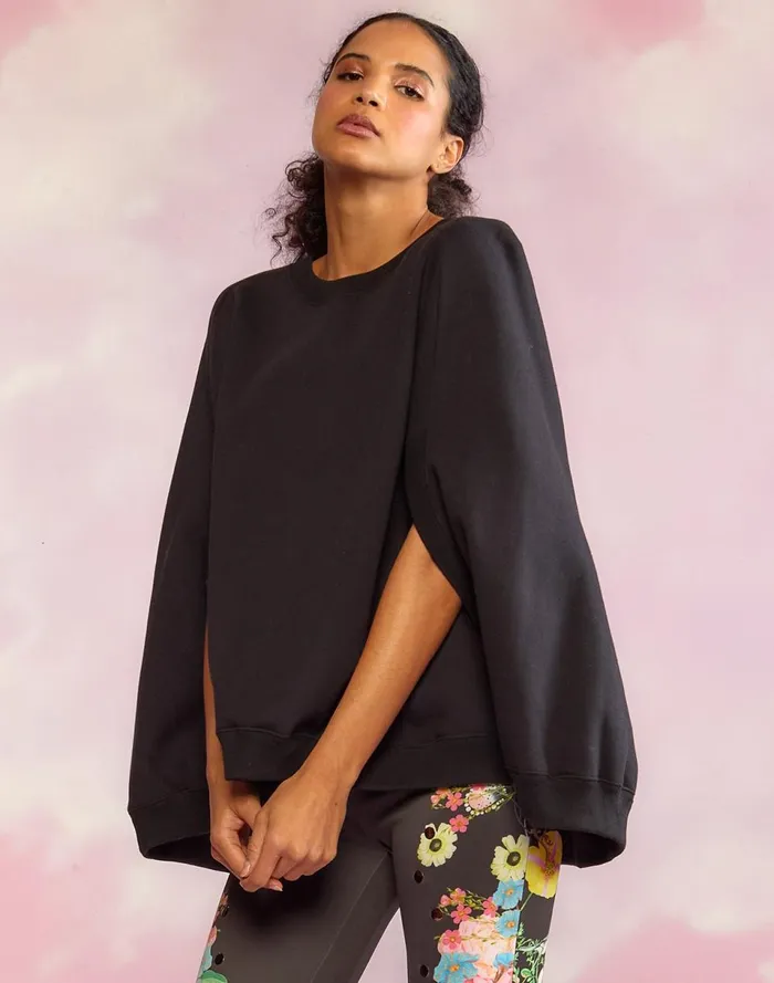 Women Cynthia Rowley Tops The Capelet Black Women Cynthia Rowley Tops The Capelet Black