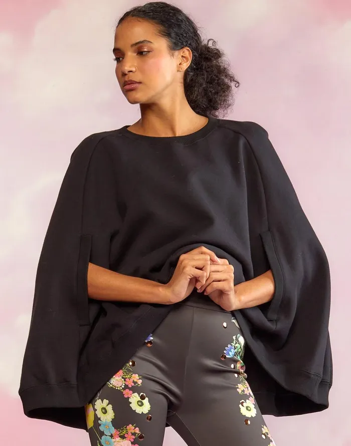 Women Cynthia Rowley Tops The Capelet Black Women Cynthia Rowley Tops The Capelet Black