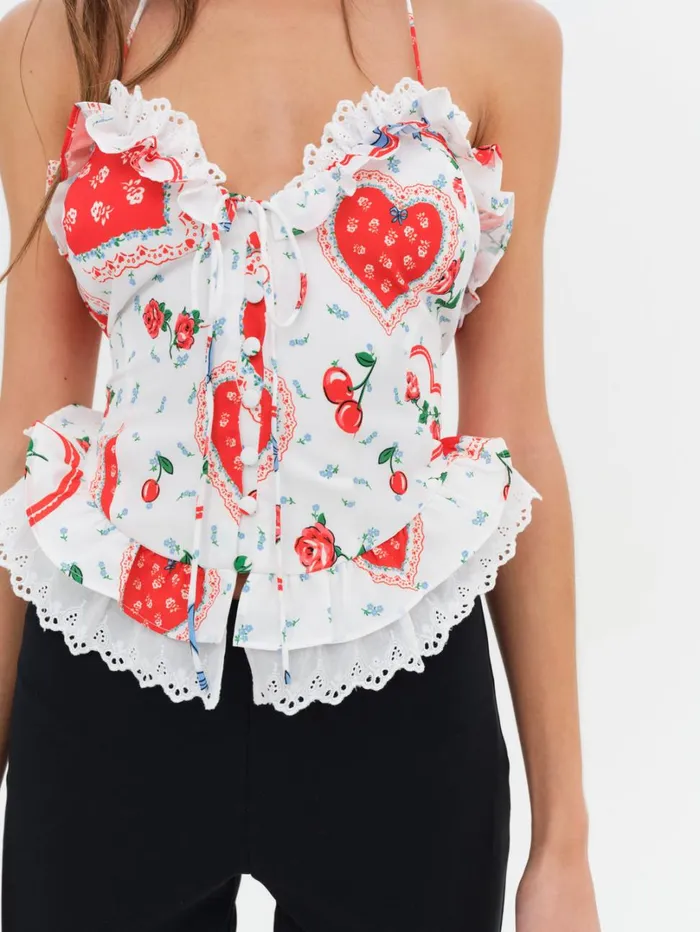 Women Daisy Mae Top White For Love and Lemons Tops Women Daisy Mae Top White For Love and Lemons Tops