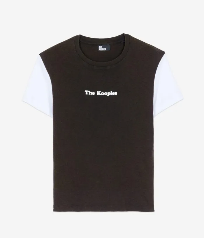 Women Dark Brown Logo Tshirt THE KOOPLES Tshirts