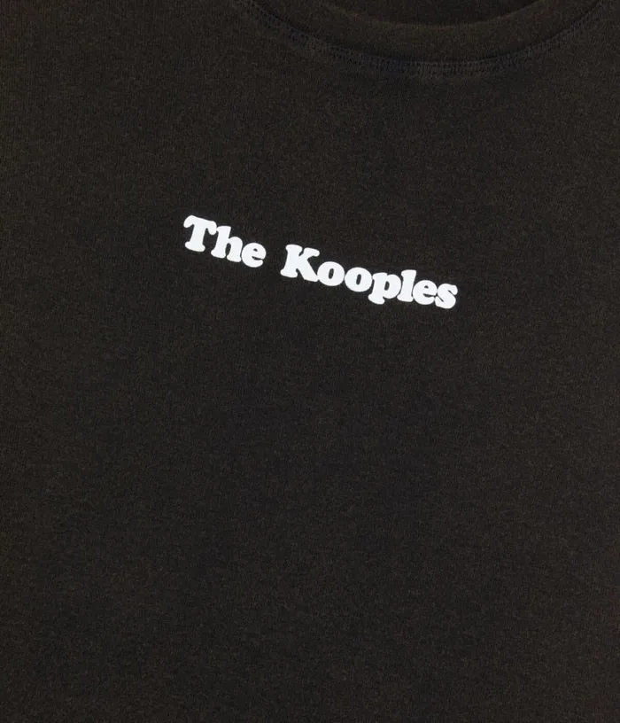 Women Dark Brown Logo Tshirt THE KOOPLES Tshirts