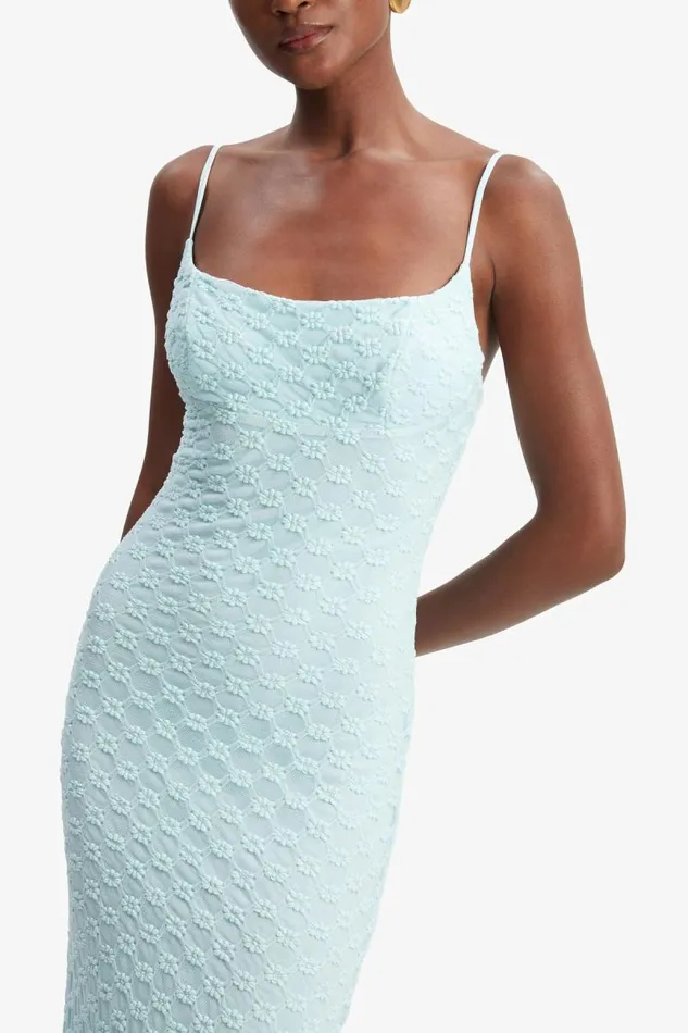 Women Day To Night Dresses Bardot Adoni Mesh Midi Dress In Aqua Aqua Women Day To Night Dresses Bardot Adoni Mesh Midi Dress In Aqua Aqua