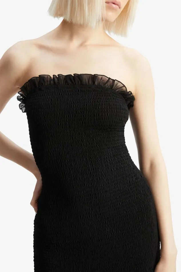Women Day To Night Dresses Bardot Azura Strapless Maxi Dress In Black Black Women Day To Night Dresses Bardot Azura Strapless Maxi Dress In Black Black