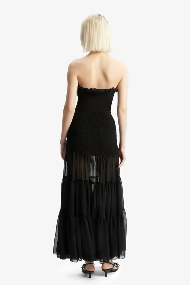 Women Day To Night Dresses Bardot Azura Strapless Maxi Dress In Black Black Women Day To Night Dresses Bardot Azura Strapless Maxi Dress In Black Black