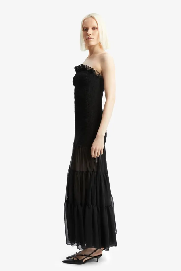 Women Day To Night Dresses Bardot Azura Strapless Maxi Dress In Black Black Women Day To Night Dresses Bardot Azura Strapless Maxi Dress In Black Black