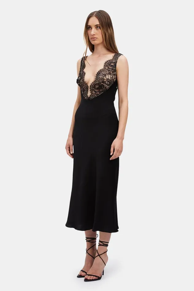 Women Day To Night Dresses Bardot Hayden Lace Slip Dress In Black Black Women Day To Night Dresses Bardot Hayden Lace Slip Dress In Black Black