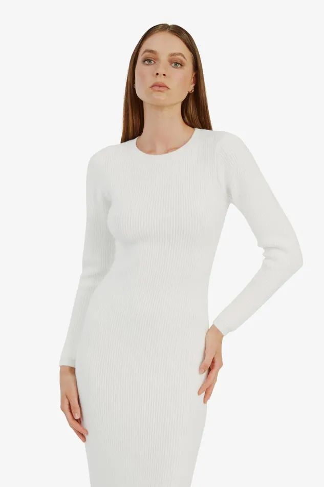 Women Day To Night Dresses Bardot Kavala Knit Maxi Dress In Ivory Ivory Women Day To Night Dresses Bardot Kavala Knit Maxi Dress In Ivory Ivory