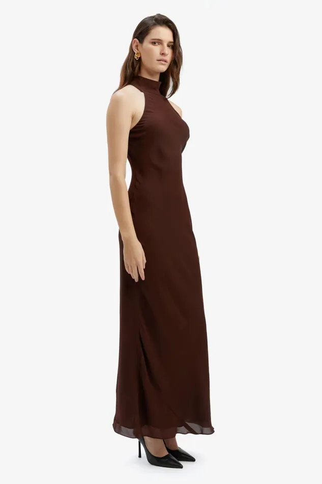 Women Day To Night Dresses Bardot Ola Maxi Dress In Chocolate Chocolate Women Day To Night Dresses Bardot Ola Maxi Dress In Chocolate Chocolate