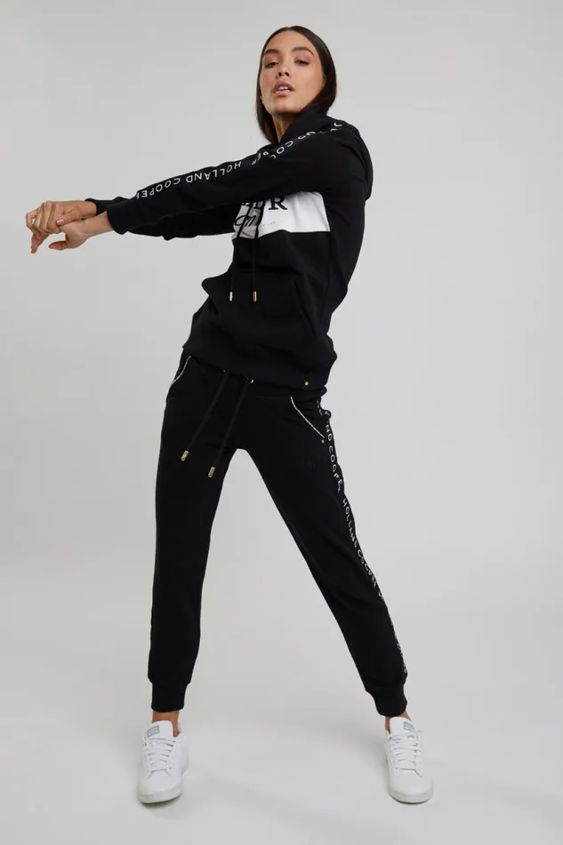 Women Deluxe Jogger Black Holland Cooper Joggers Women Deluxe Jogger Black Holland Cooper Joggers