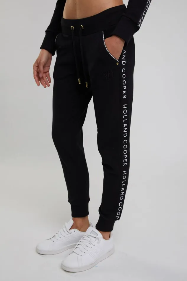 Women Deluxe Jogger Black Holland Cooper Joggers Women Deluxe Jogger Black Holland Cooper Joggers