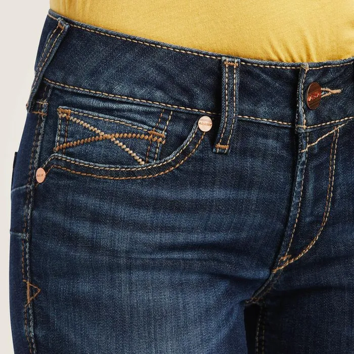 Women Denim Ariat REAL Mid Rise Octavia Straight Jean Burbank Women Denim Ariat REAL Mid Rise Octavia Straight Jean Burbank