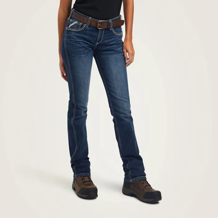 Women Denim Ariat Rebar Riveter Straight Jean Atlanta