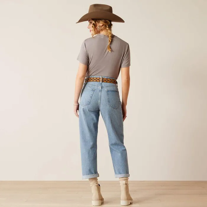 Women Denim Ariat Ultra High Rise Tomboy Straight Leg Jeans Concord Women Denim Ariat Ultra High Rise Tomboy Straight Leg Jeans Concord