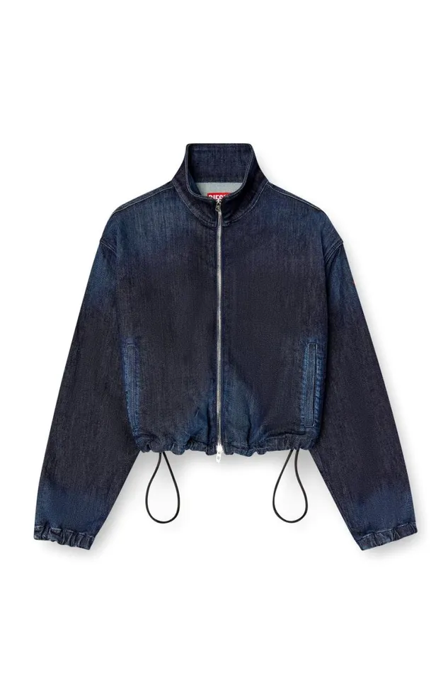 Women Diesel Jackets DESANDERZ JOGG Dark Blue