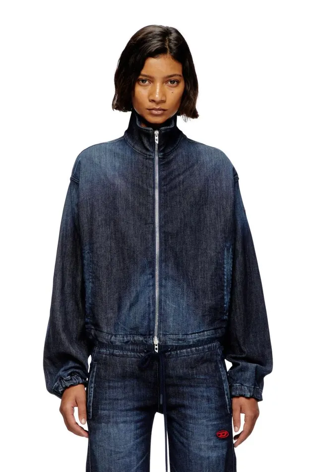 Women Diesel Jackets DESANDERZ JOGG Dark Blue