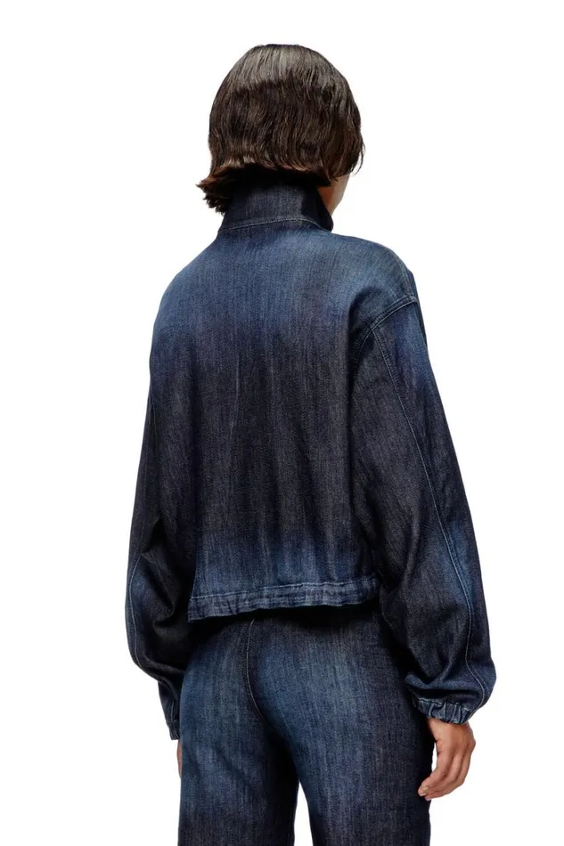 Women Diesel Jackets DESANDERZ JOGG Dark Blue