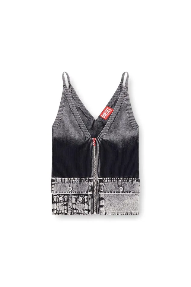 Women Diesel Knitwear MMELLY Dark Grey Women Diesel Knitwear MMELLY Dark Grey