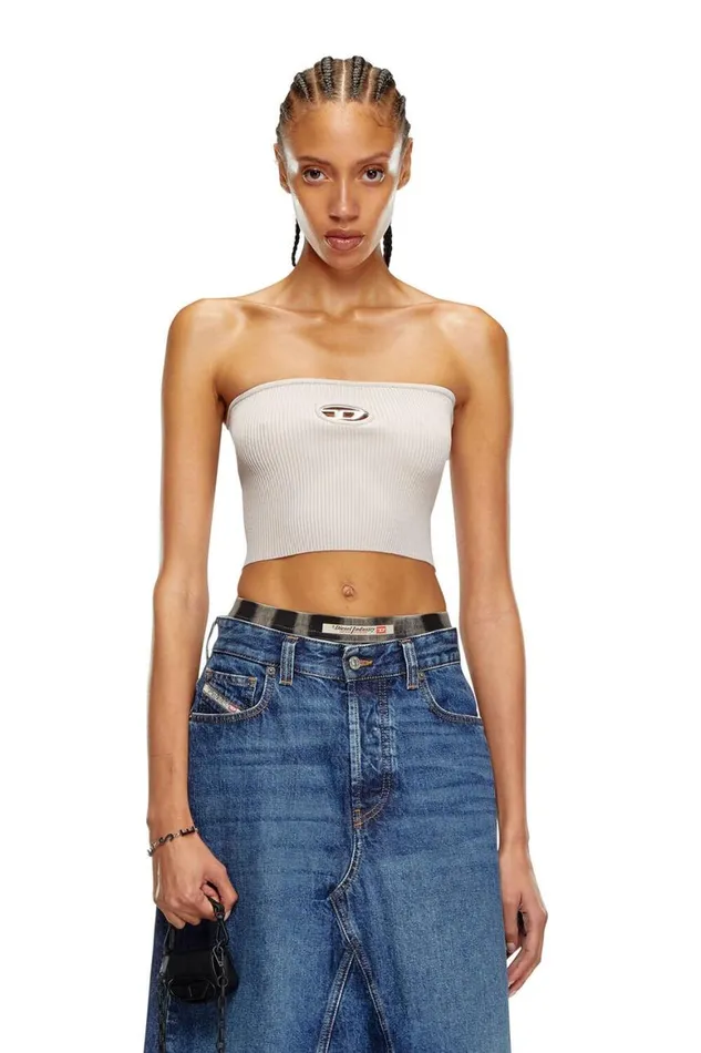 Women Diesel TShirts and Tops MCLARKSVILLEX Grey