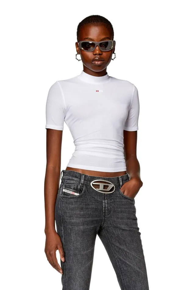 Women Diesel TShirts and Tops TMOKKYMICRODIV White