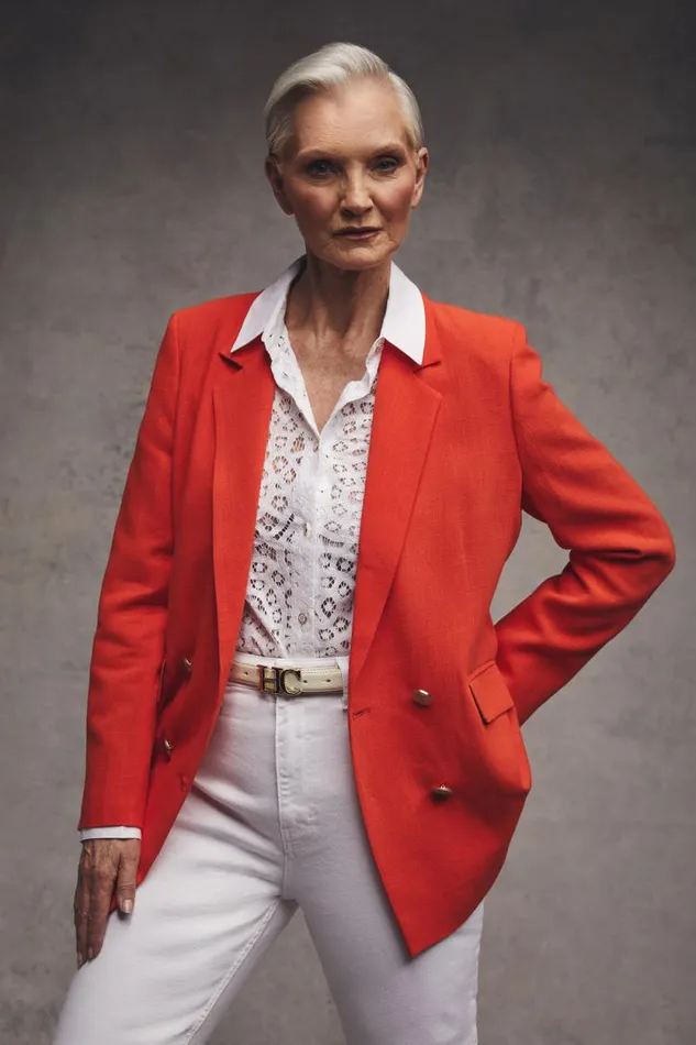 Women Double Breasted Blazer Neroli Linen Holland Cooper Tailoring