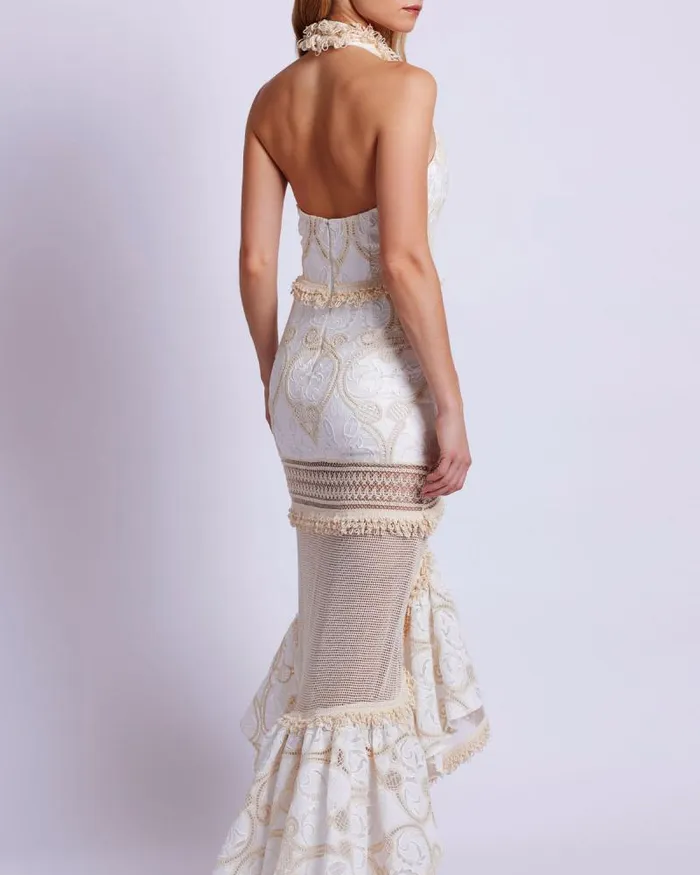 Women Dresses and Jumpsuits PatBO Eyelet Lace Maxi Dress EXCLUSIVE Wheat