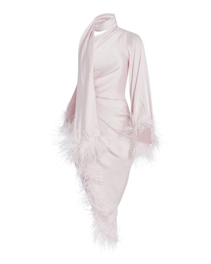 Women Dresses and Jumpsuits PatBO Feather Trim Oscar Dress FINAL SALE Ballet Slipper Women Dresses and Jumpsuits PatBO Feather Trim Oscar Dress FINAL SALE Ballet Slipper