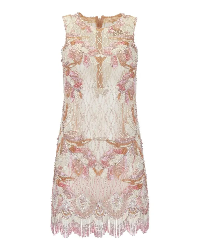 Women Dresses and Jumpsuits PatBO HandBeaded Sleeveless Mini Dress EXCLUSIVE Multi
