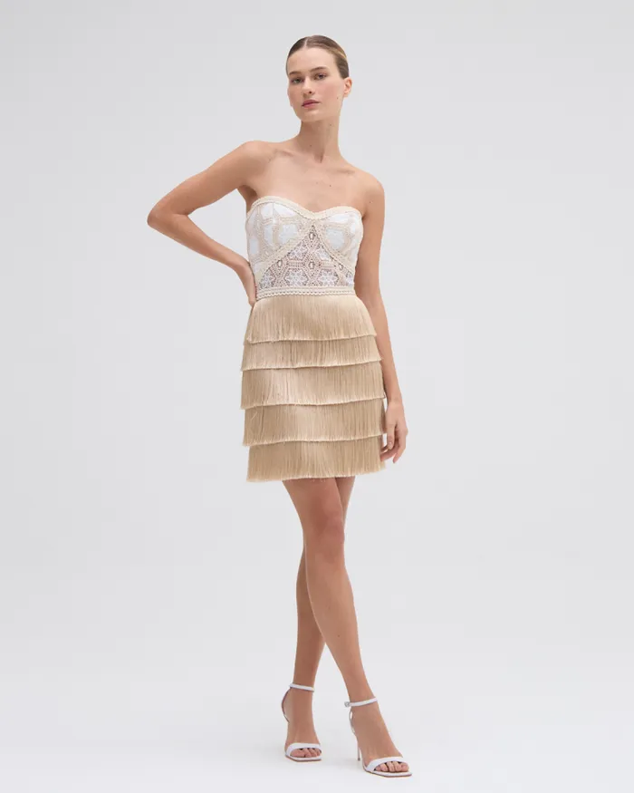 Women Dresses and Jumpsuits PatBO NATURAL CROCHET MINI DRESS Off White