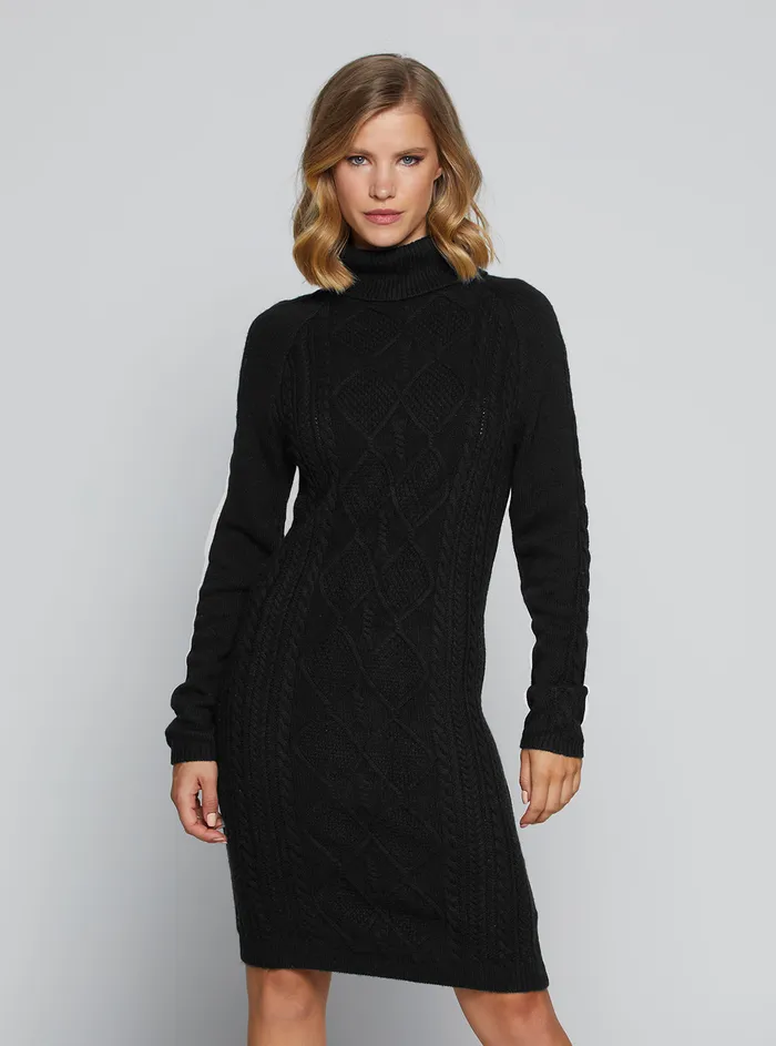 Women Dresses GUESS Eco Black Elisabeth Knit Mini Dress