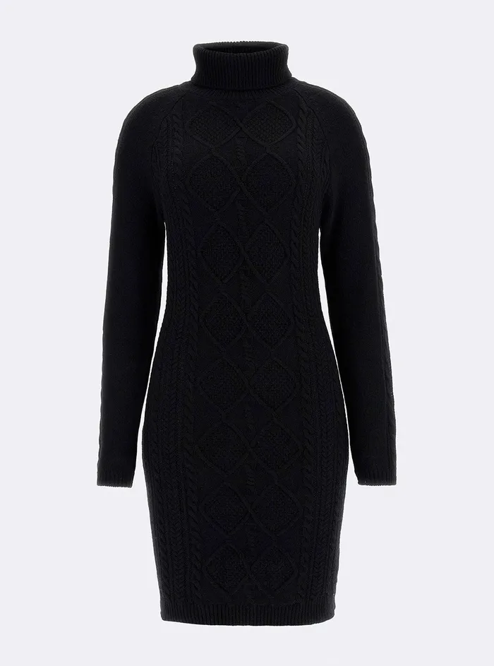 Women Dresses GUESS Eco Black Elisabeth Knit Mini Dress Women Dresses GUESS Eco Black Elisabeth Knit Mini Dress