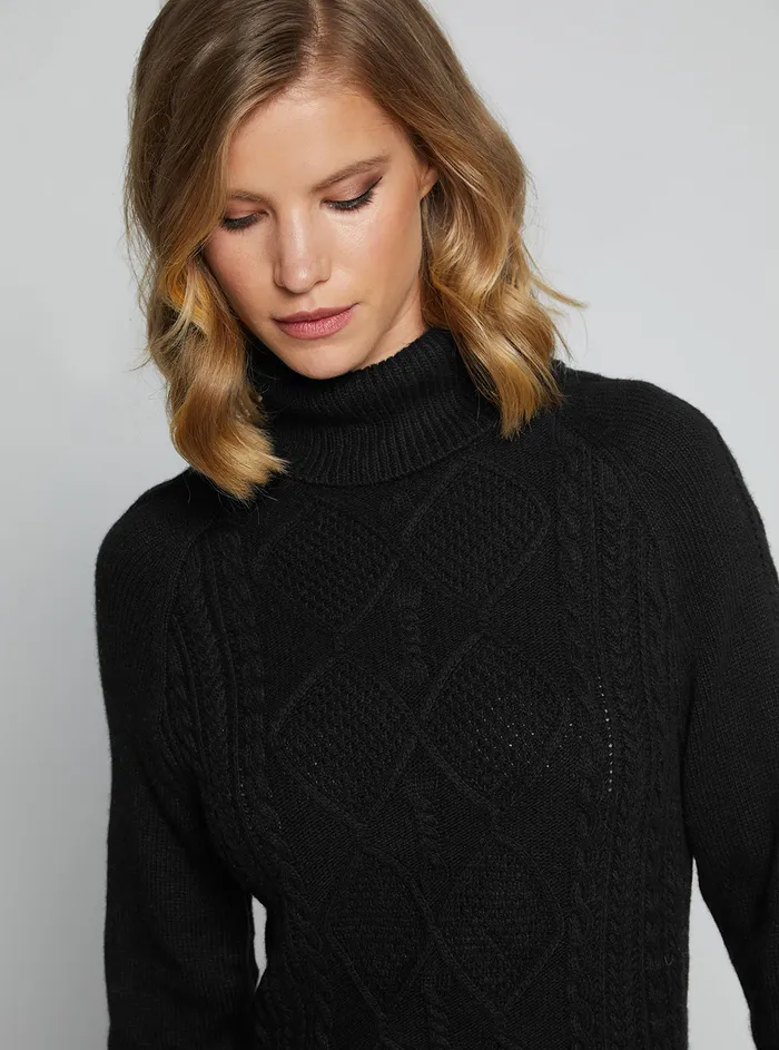 Women Dresses GUESS Eco Black Elisabeth Knit Mini Dress Women Dresses GUESS Eco Black Elisabeth Knit Mini Dress