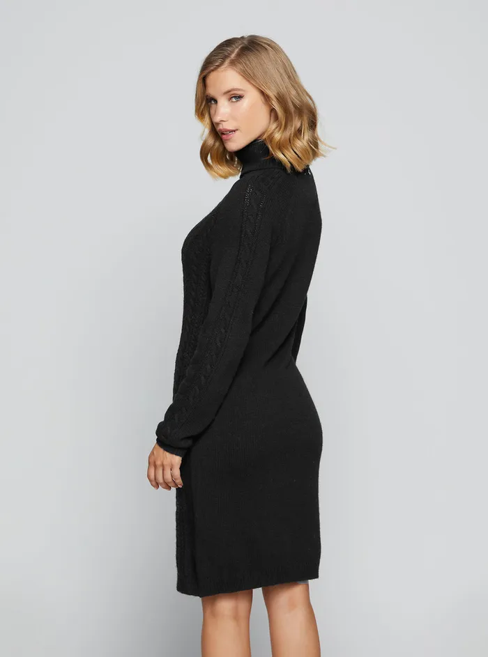 Women Dresses GUESS Eco Black Elisabeth Knit Mini Dress Women Dresses GUESS Eco Black Elisabeth Knit Mini Dress