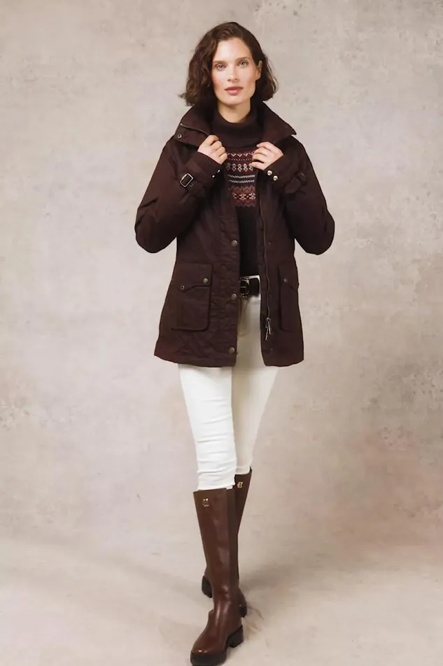 Women Durham Wax Jacket Chocolate Holland Cooper Jackets Women Durham Wax Jacket Chocolate Holland Cooper Jackets