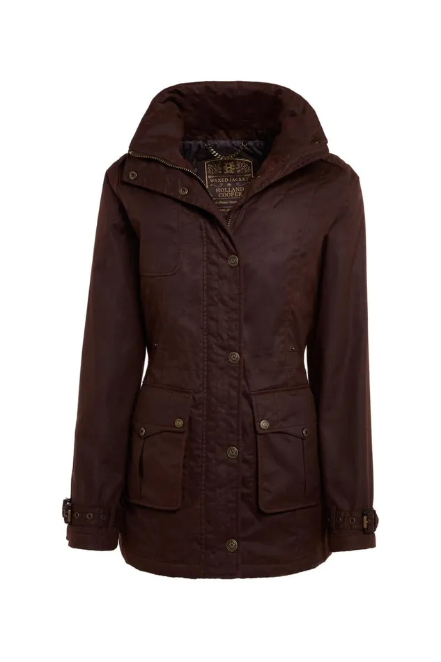 Women Durham Wax Jacket Chocolate Holland Cooper Jackets Women Durham Wax Jacket Chocolate Holland Cooper Jackets