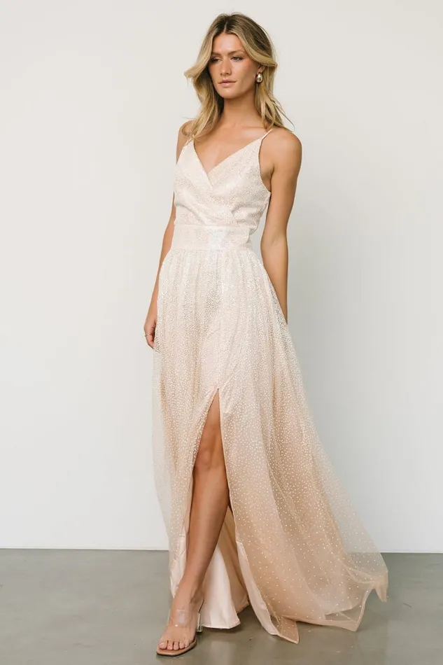 Women Ellie Shimmer Gown Champagne Baltic Born Tulle Styles Women Ellie Shimmer Gown Champagne Baltic Born Tulle Styles