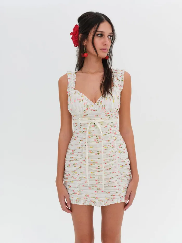 Women Elodie Mini Dress Multi For Love and Lemons Dresses