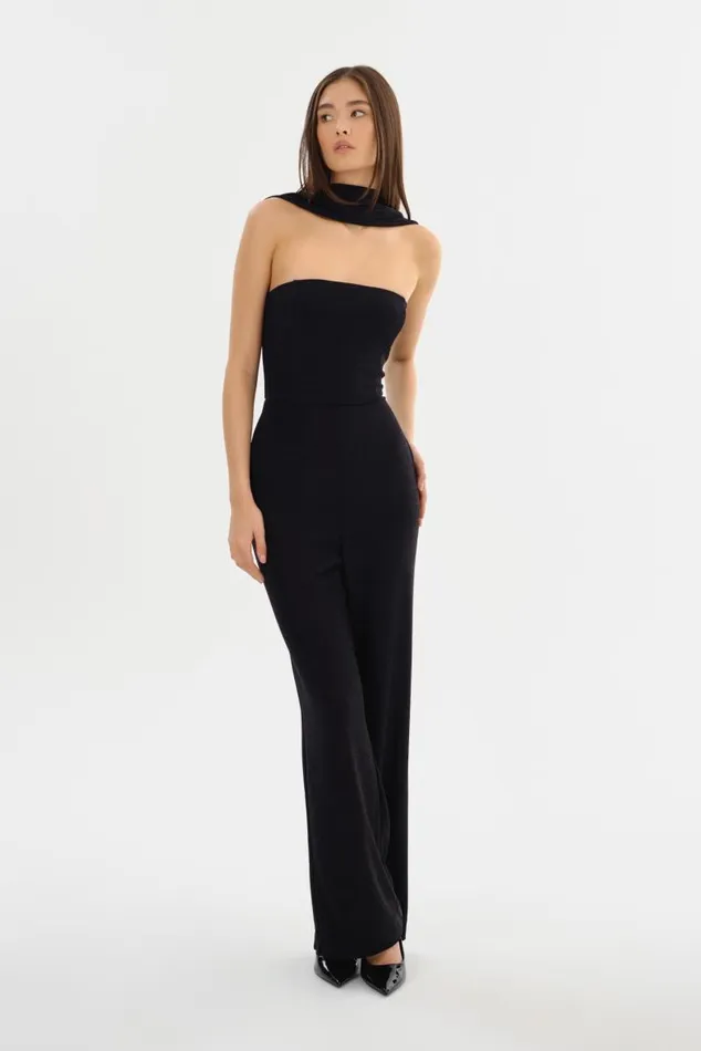 Women ELORA Lurex Knit Jumpsuit Black LAMARQUE Dresses